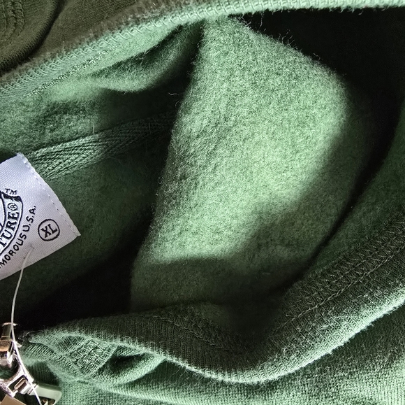 Juicy Couture Vintage Fleece Zip up Hoodie Sweatshirt NEW Green 💚 XL - Picture 5 of 6